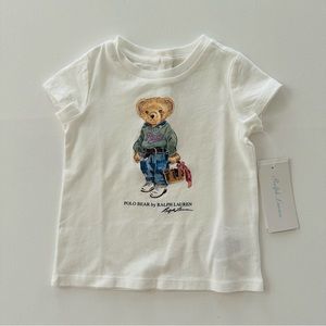 Ralph Lauren 12 Months Baby Girl Boy Bear Tee Top T-shirt NWT